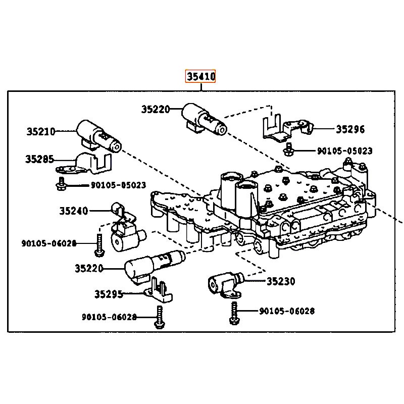 Van dầu hộp số Wish - hãng TOYOTA | 3541033190