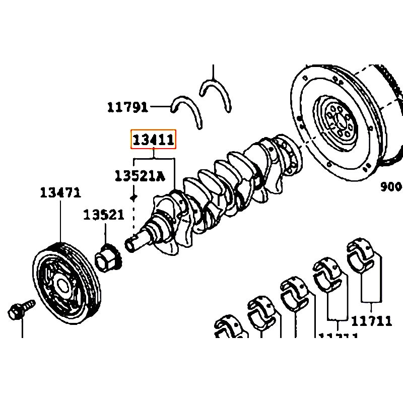 Trục cam Wigo - hãng TOYOTA | 13401BZ060