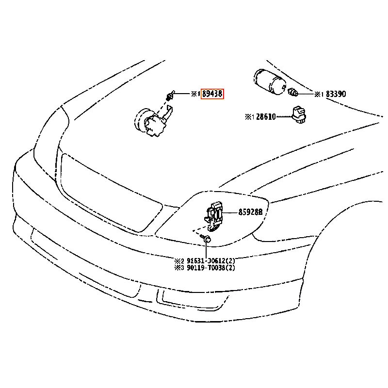 Cảm biến bơm trợ lực lái Corona - hãng TOYOTA | 8943833010