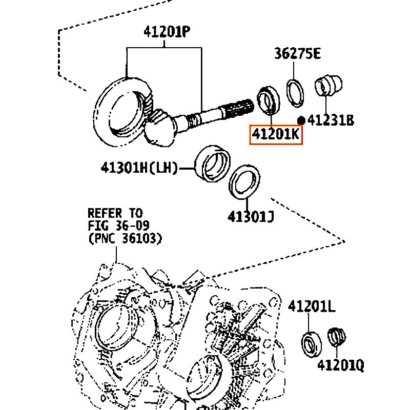 Bạc đạn Sienna - hãng TOYOTA | 9036635154