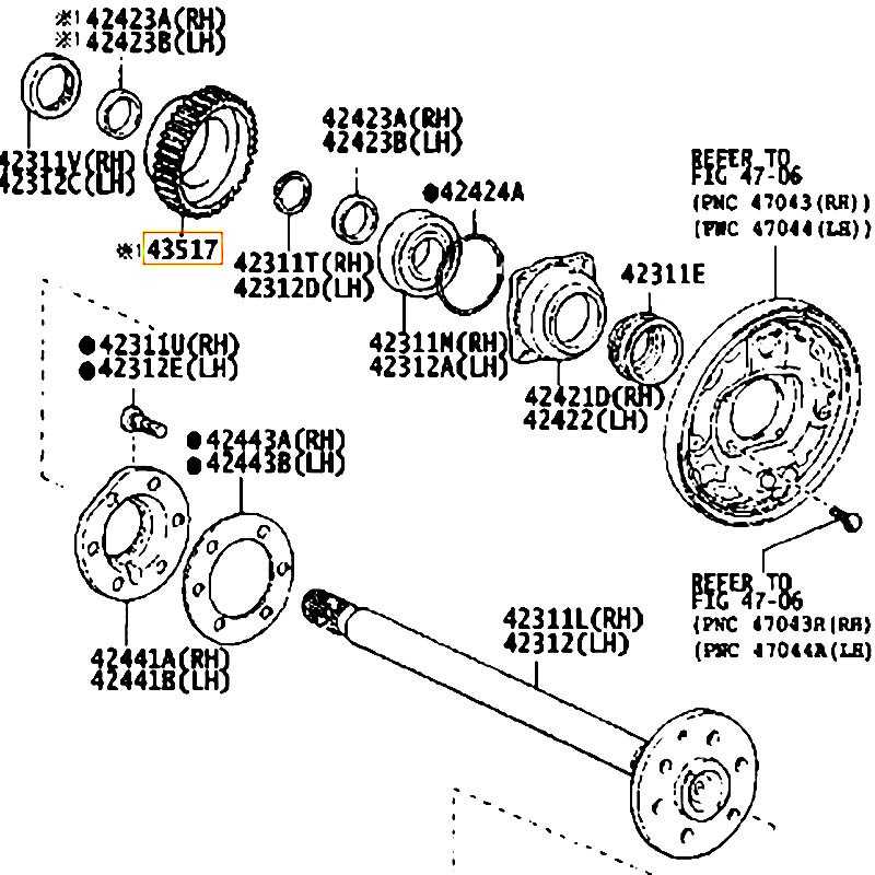 Vòng răng abs Land cruiser - hãng TOYOTA | 4351735010