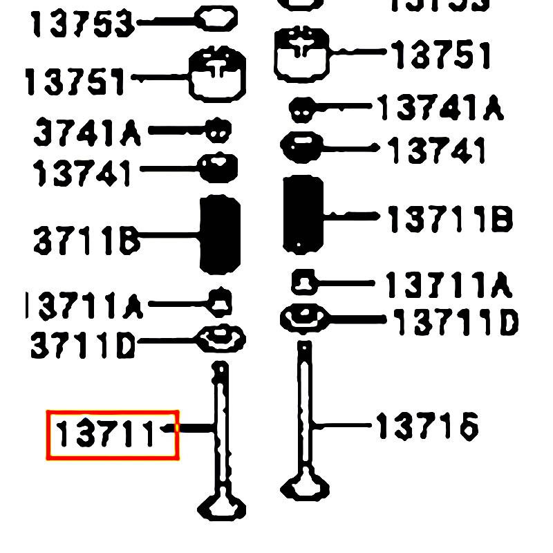 Xupap hút Land cruiser - hãng TOYOTA | 1371117010