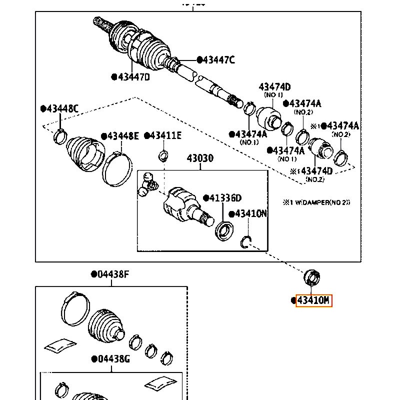 Phốt láp Corolla - hãng TOYOTA | 90311T0079