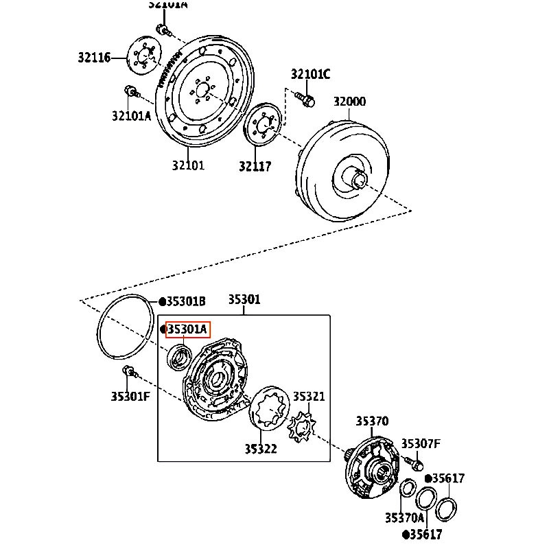 Phốt đuôi hộp số Vios - hãng TOYOTA | 9031138064