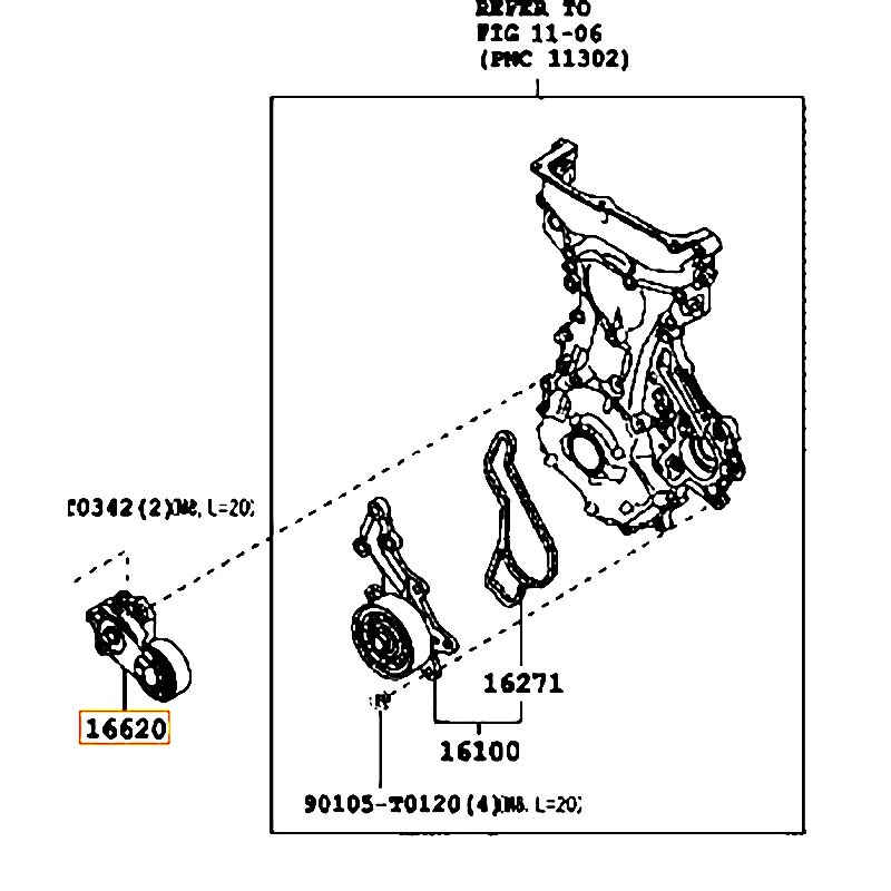 Cụm tăng tổng Sienta - hãng TOYOTA | 166200Y061