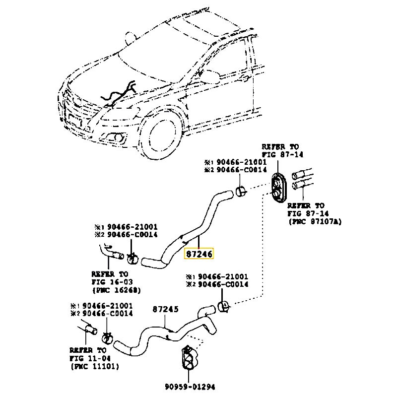 Ống nước Camry - hãng TOYOTA | 8724506630