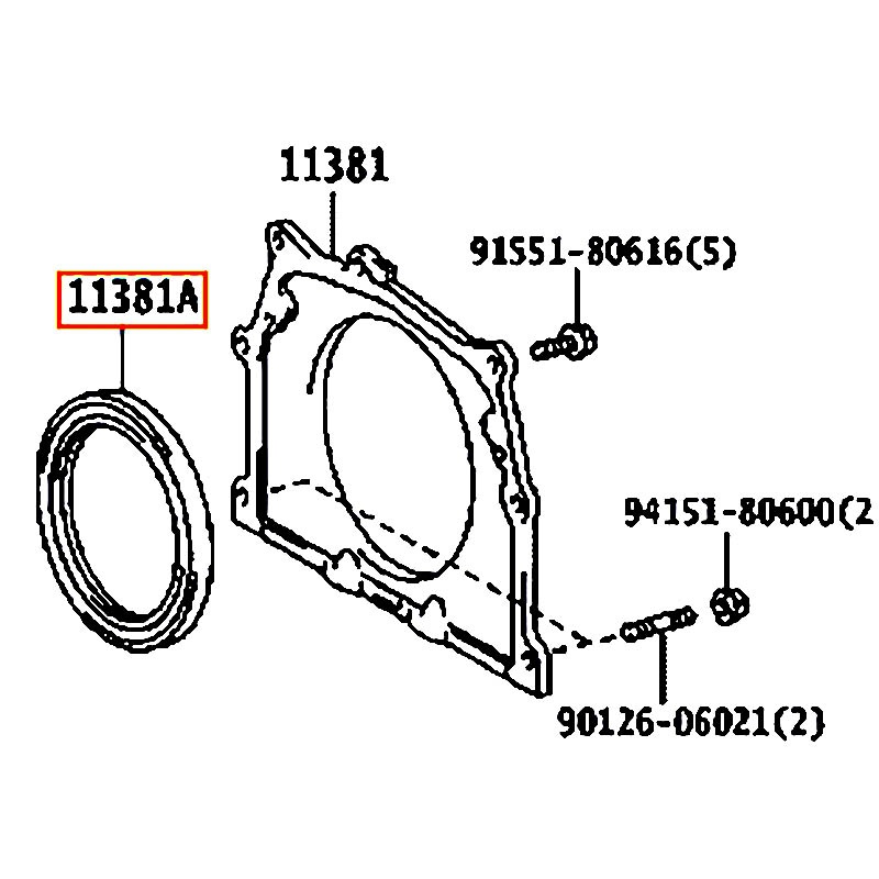 Phốt đuôi cốt máy Hilux - hãng TOYOTA | 9031199010