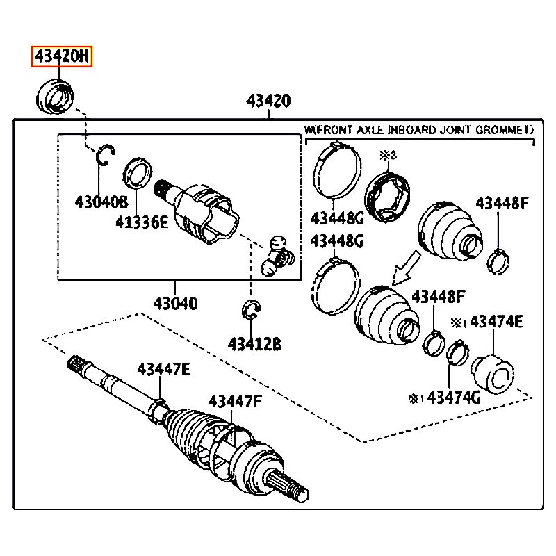 Phốt láp Altis - hãng TOYOTA | 9031135068