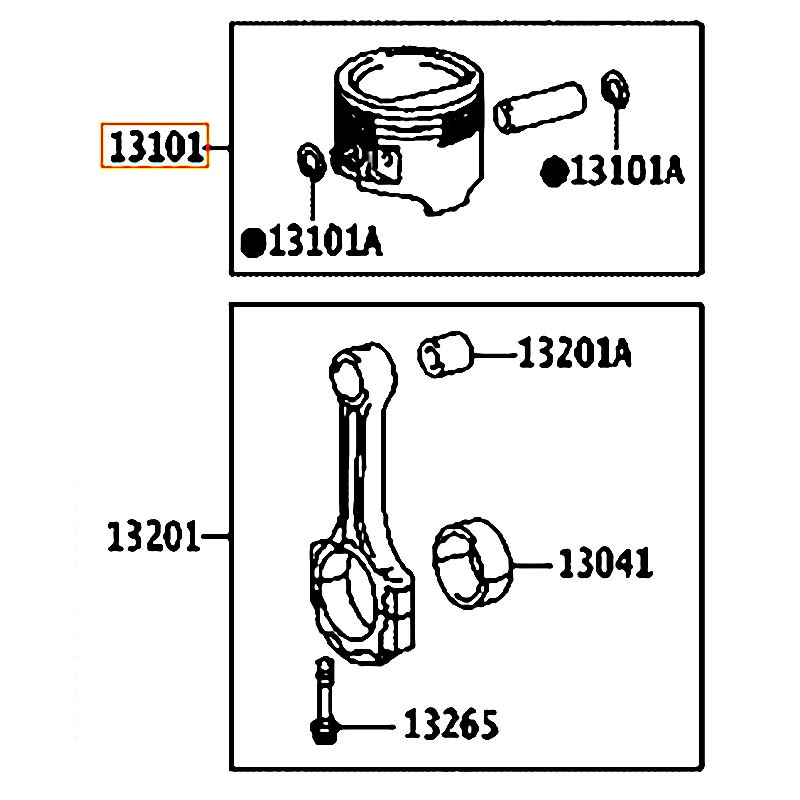 Piston Innova - hãng TOYOTA | 1310375120