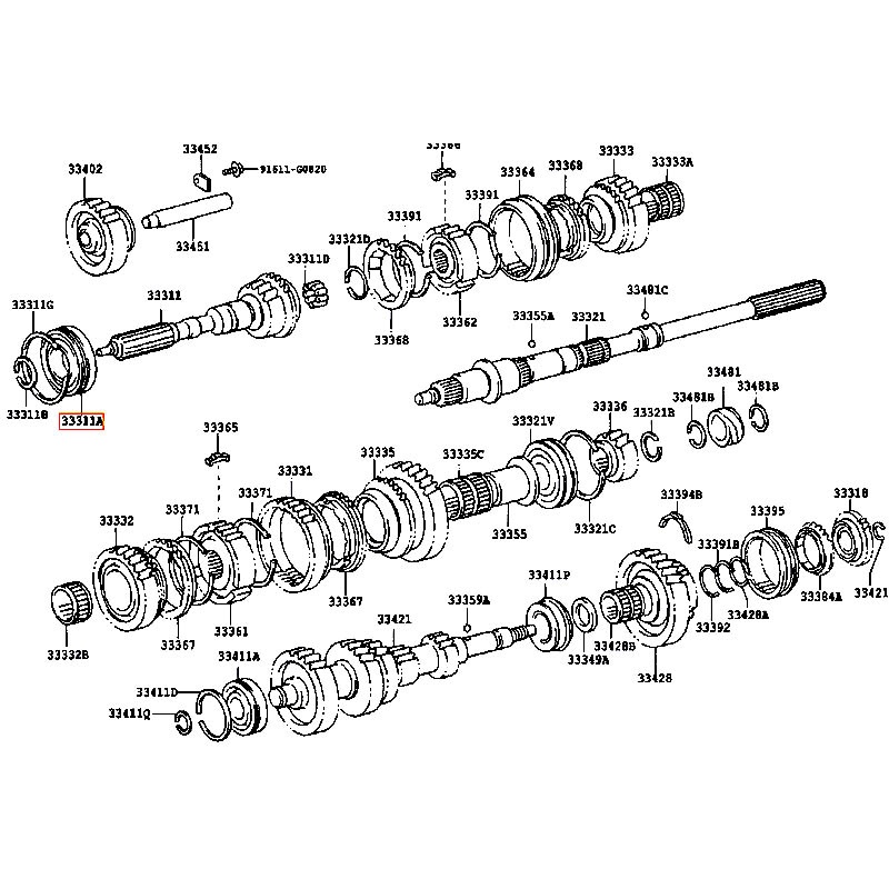 Bạc đạn trục Land cruiser - hãng TOYOTA | 9036332024