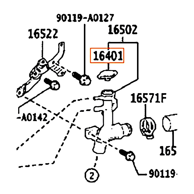 Nắp két nước Camry - hãng TOYOTA | 1640131830