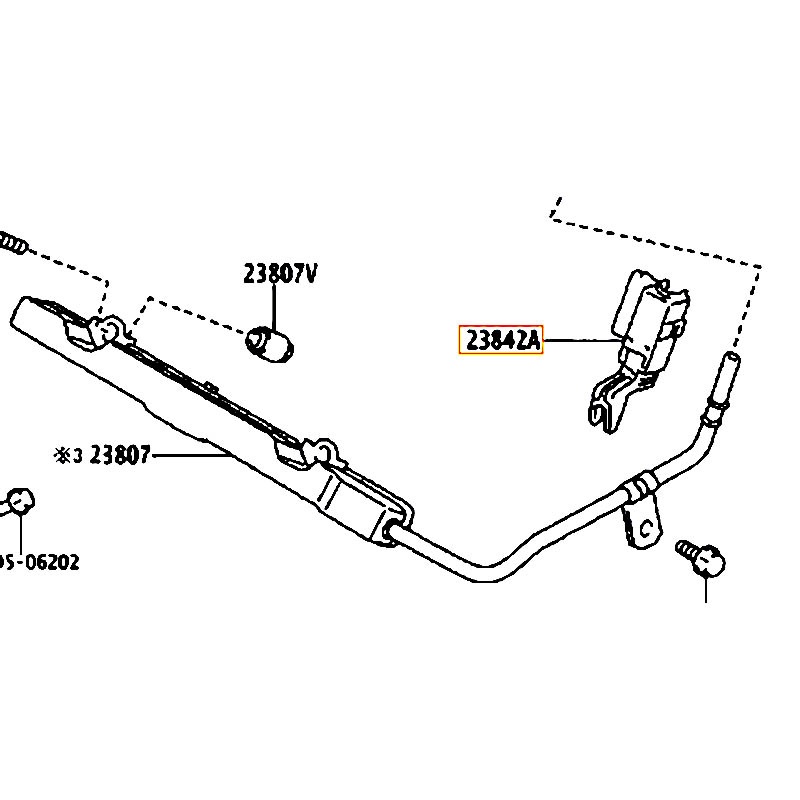 Van điều áp xăng Wish - hãng TOYOTA | 2384221010