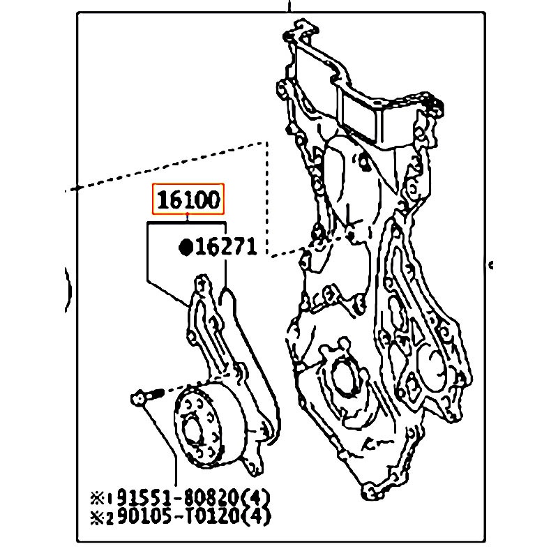 Bơm nước Veloz 2022-2023 - hãng TOYOTA | 1610009770