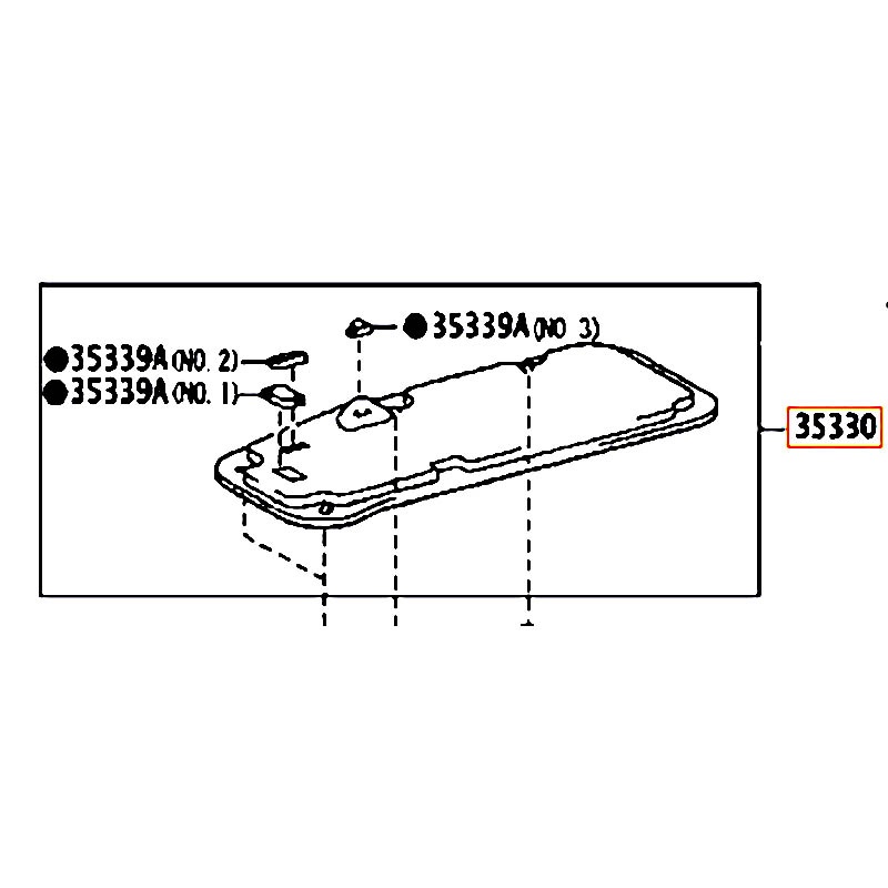 Lọc nhớt hộp số LX 470 1998-2007 AT - hãng TOYOTA | 3533060030