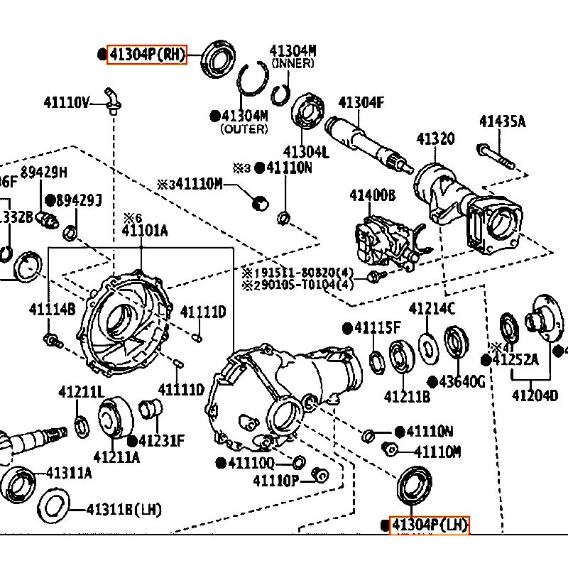 Phốt Hilux - hãng TOYOTA | 90311T0083