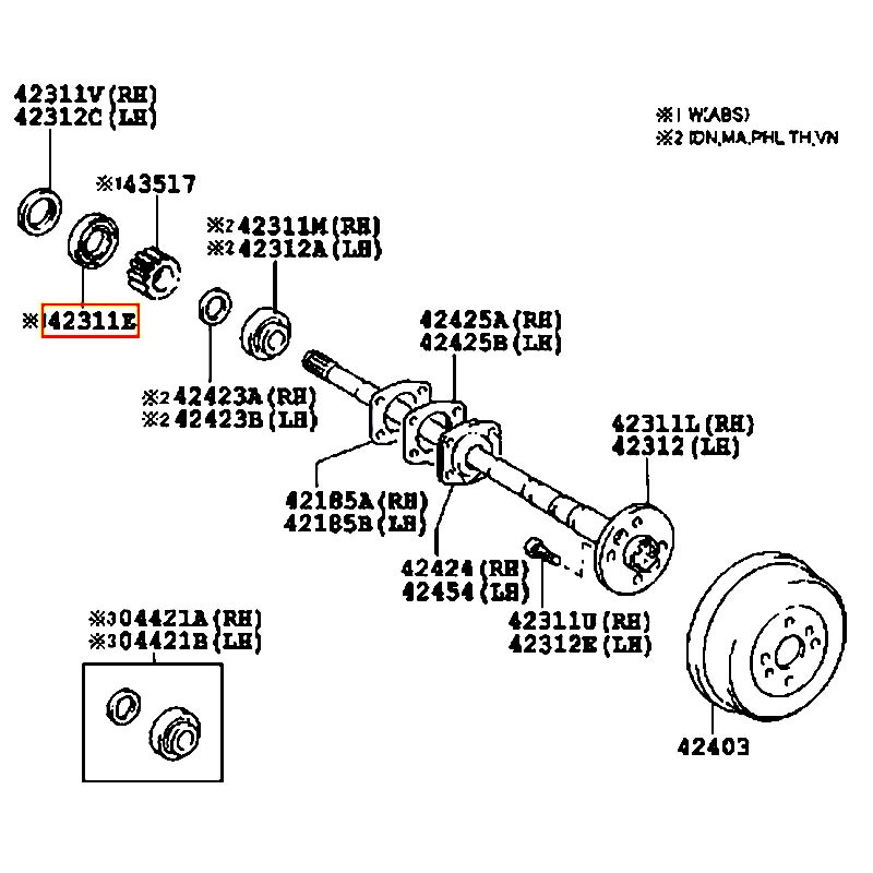 Phốt Innova - hãng TOYOTA | 90312T0002