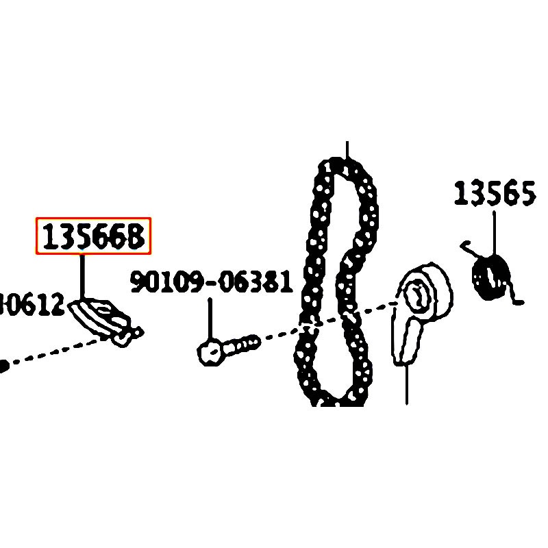 Tỳ sên cam Wigo - hãng TOYOTA | 1356628010