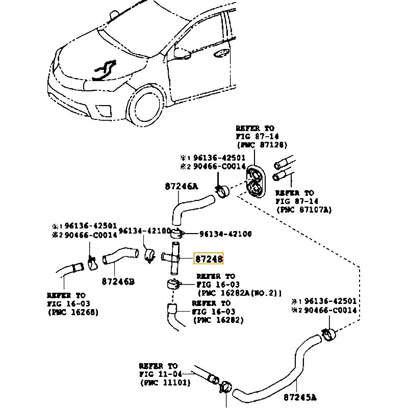 Ống nước Noah - hãng TOYOTA | 8724812300