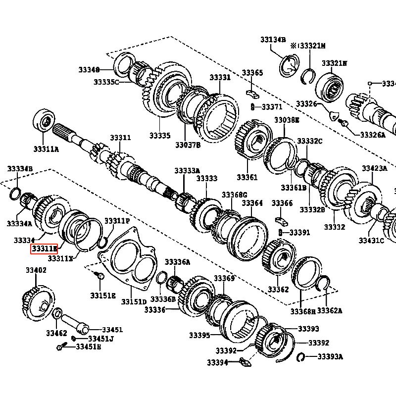 Bạc đạn trục Corona - hãng TOYOTA | 90363T0044