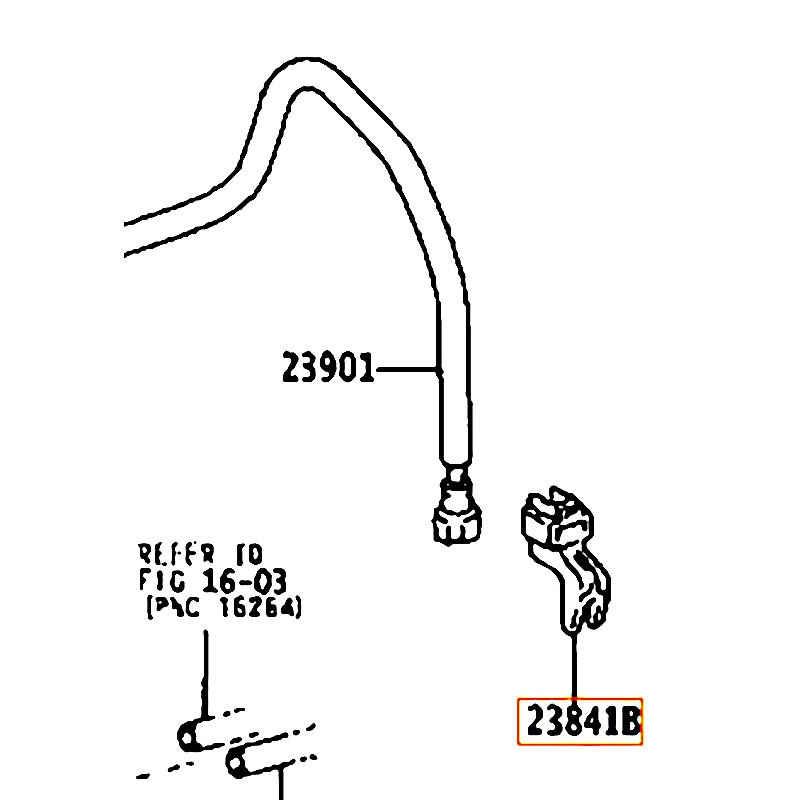 Van điều áp xăng Wish - hãng TOYOTA | 2384128010