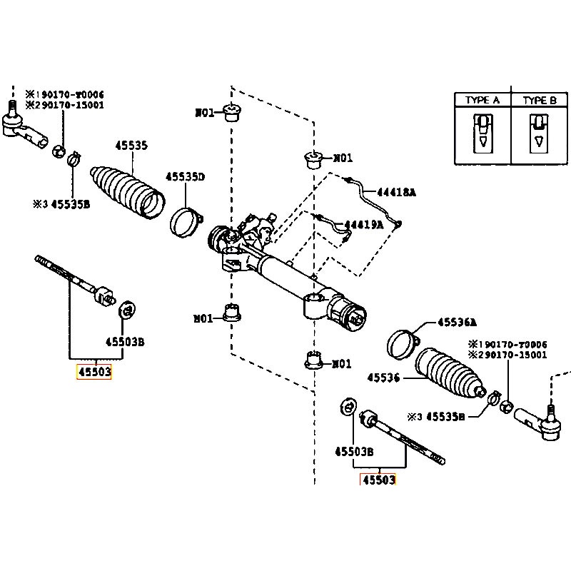 Rô tuyn lái trong Innova - hãng TOYOTA | 4550309331