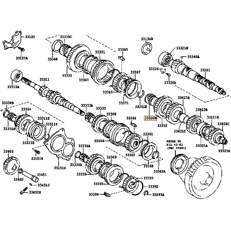 Bạc đạn đũa Corolla - hãng TOYOTA | 9036432017