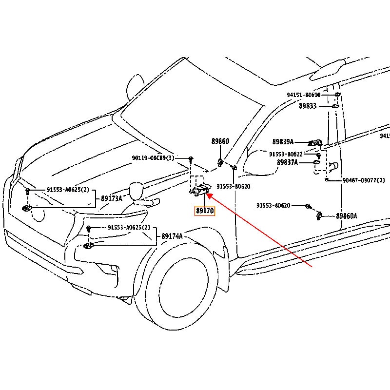 Cảm biến túi khí Land cruiser prado 2017 - hãng TOYOTA | 8917060E70