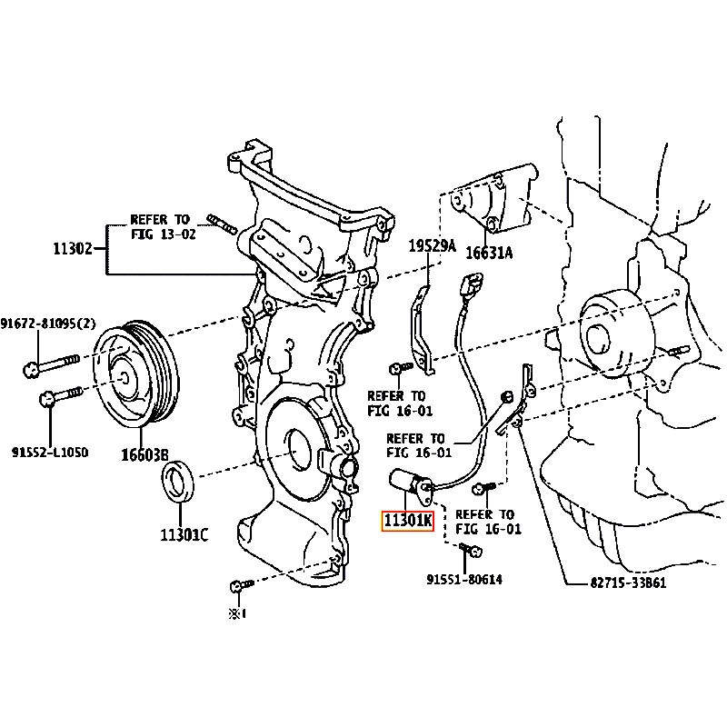 Cảm biến vị trí trục cam Camry - hãng TOYOTA | 9091905067