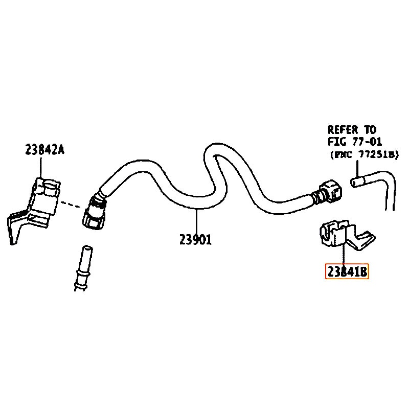 Van điều áp xăng Vios - hãng TOYOTA | 238410Y050