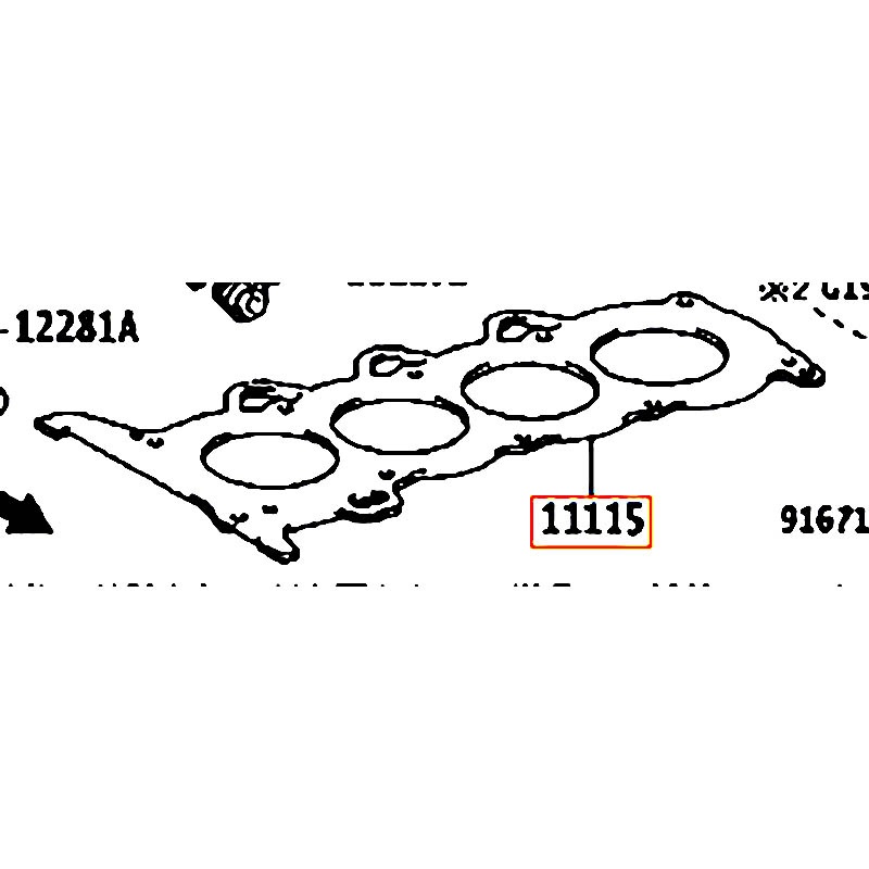 Ron quy lát Yaris - hãng TOYOTA | 1111521050