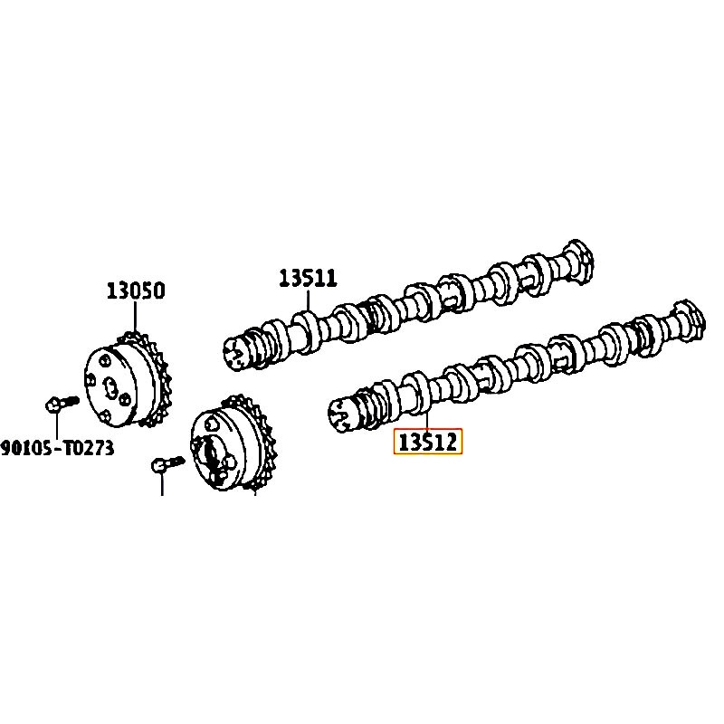 Trục cam xả Veloz 2022 - hãng TOYOTA | 135020Y050