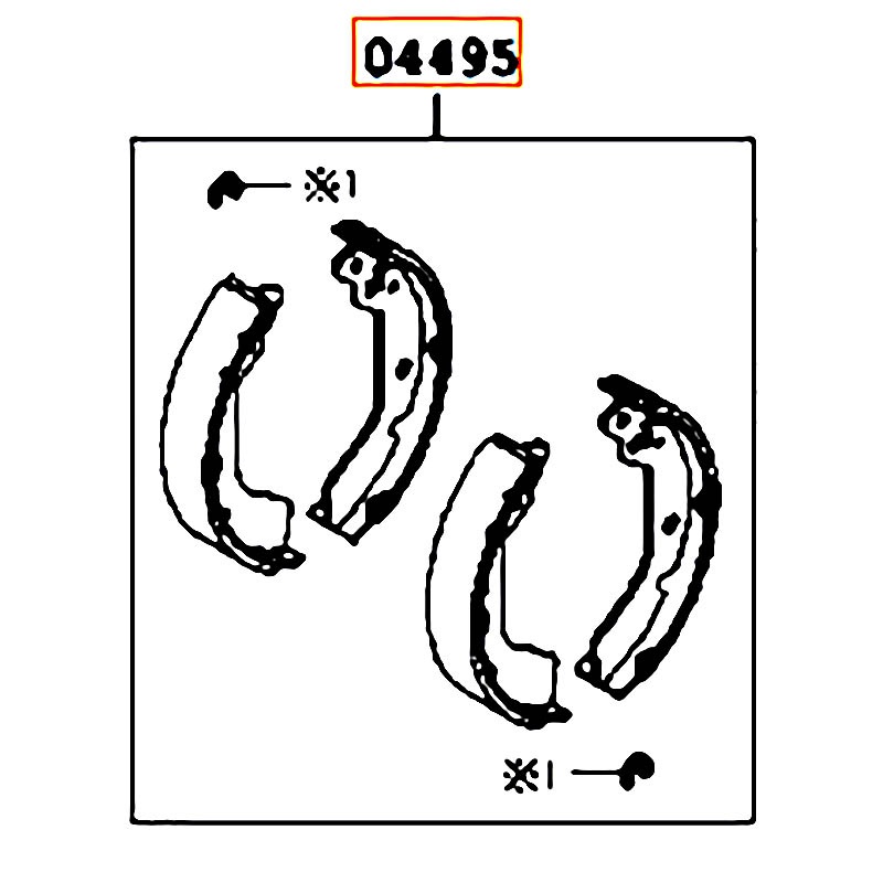 Bố thắng sau Wigo 2021 - hãng TOYOTA | 04495BZ111