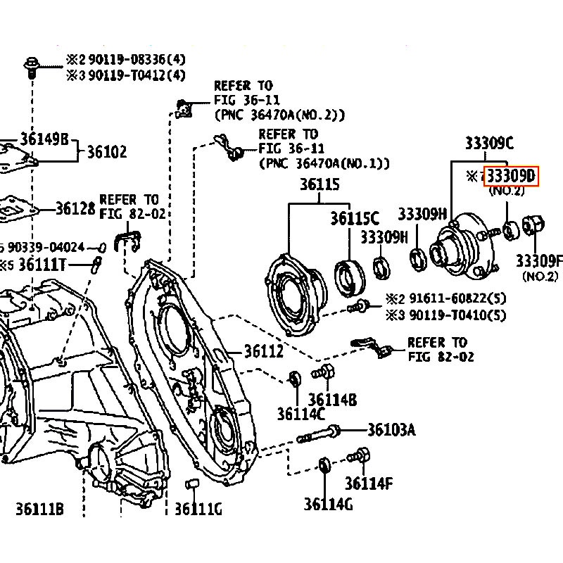 Phốt Fortuner - hãng TOYOTA | 90312T0004