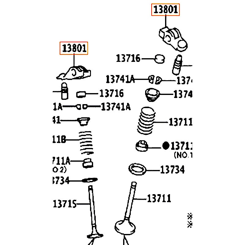 Cò mổ xupap Corolla - hãng TOYOTA | 138010C020