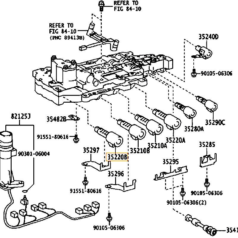 Van dầu hộp số Camry - hãng TOYOTA | 3522033050