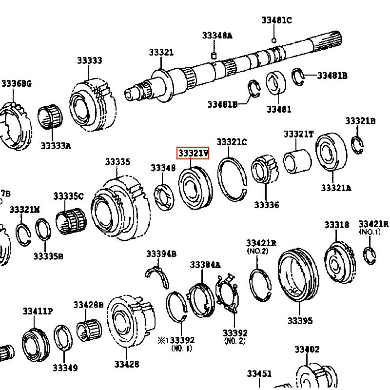 Bạc đạn trục Land cruiser - hãng TOYOTA | 90363T0011