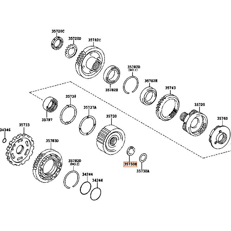 Bạc đạn Corolla - hãng TOYOTA | 9037433003