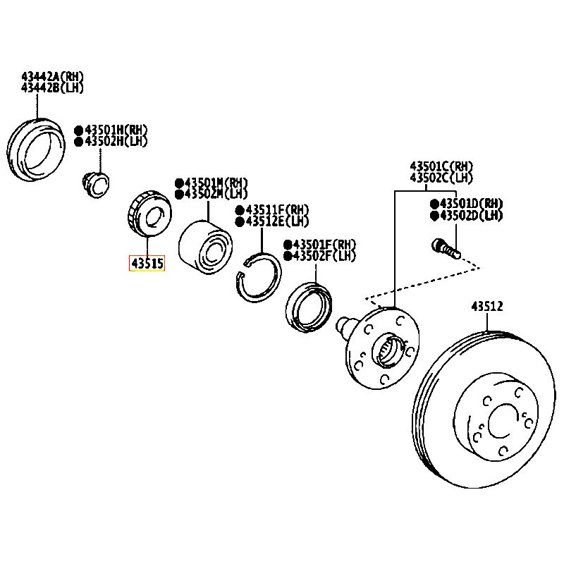 Vòng răng abs Hilux - hãng TOYOTA | 435150K010