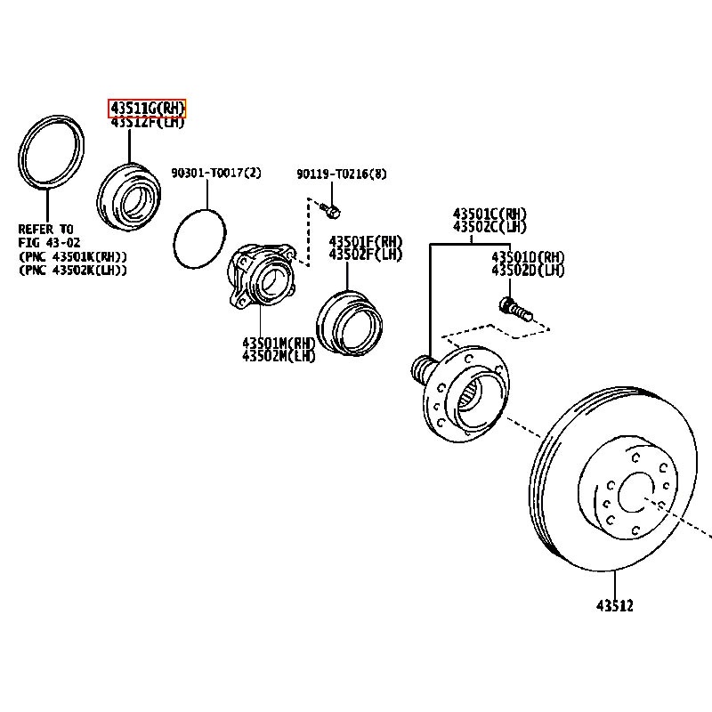 Phốt Fortuner - hãng TOYOTA | 90316T0002