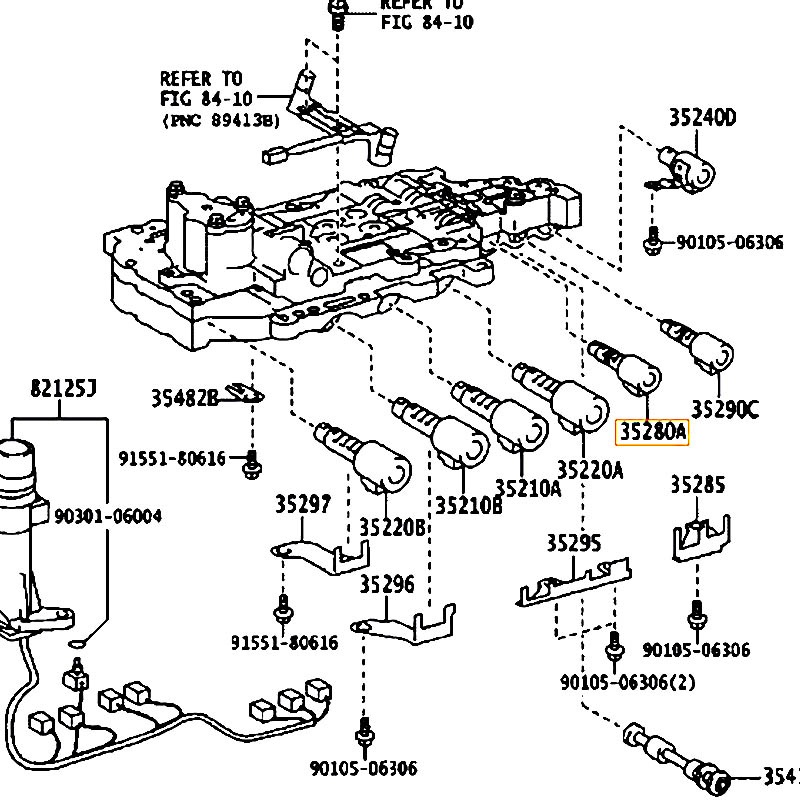 Van dầu hộp số Camry - hãng TOYOTA | 3528033040