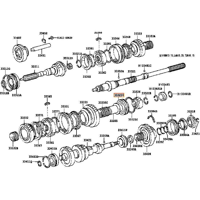 Bạc đạn trục Crown - hãng TOYOTA | 9036330059