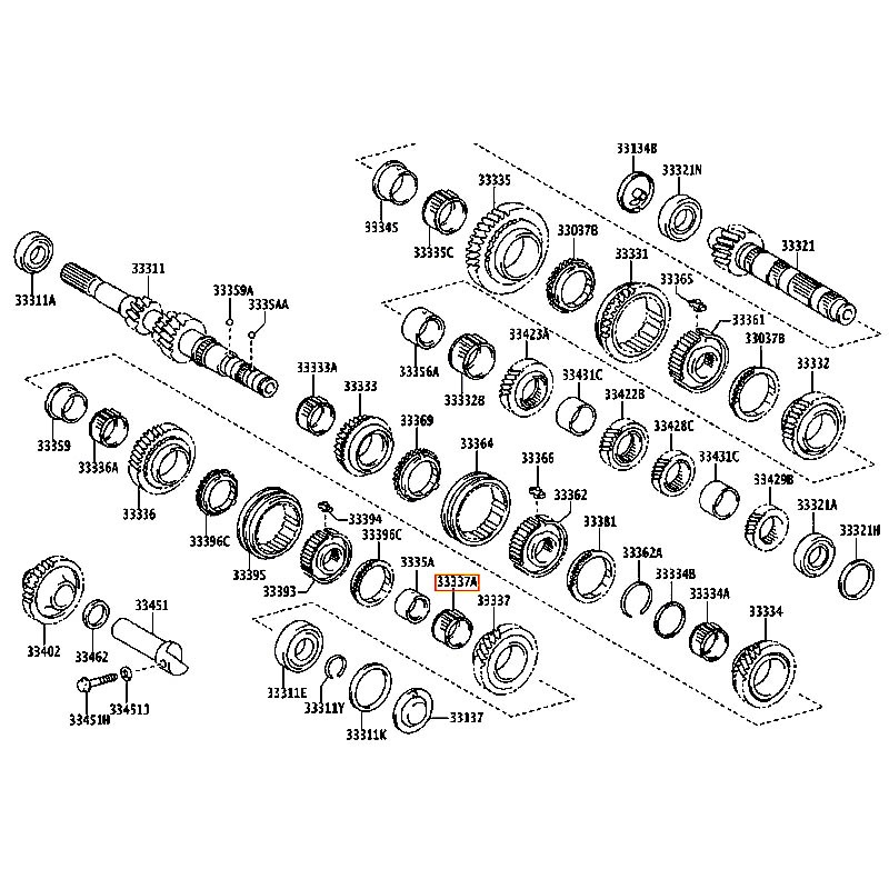 Bạc đạn đũa Yaris - hãng TOYOTA | 9036435011