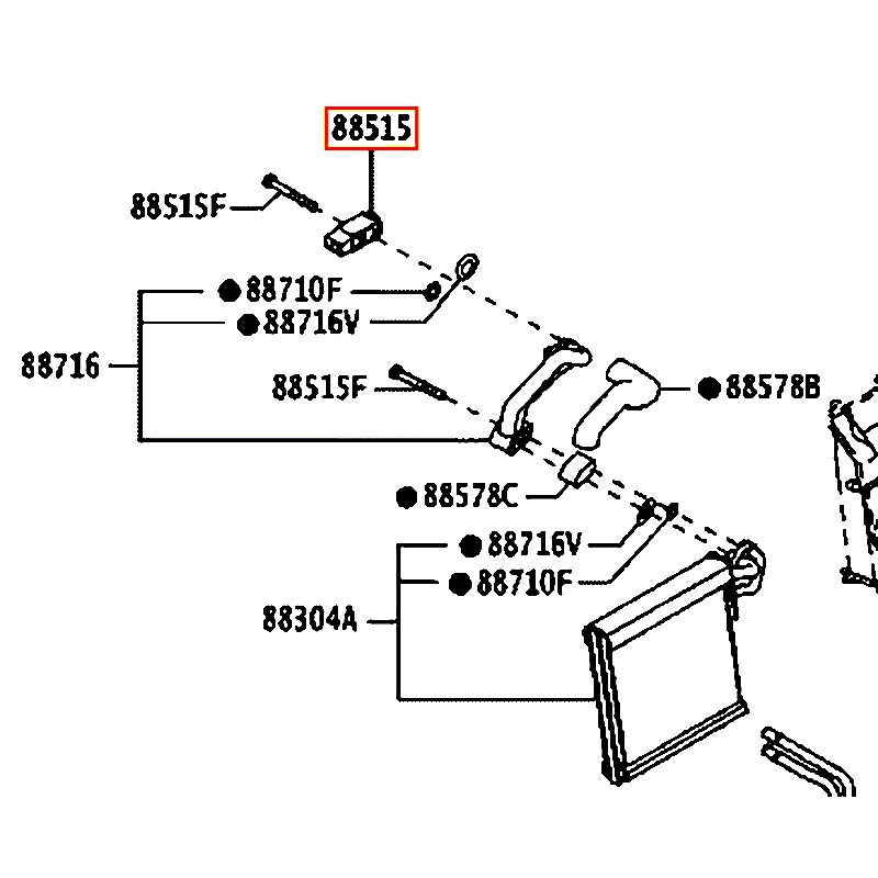 Van tiết lưu Rush - hãng TOYOTA | 88515BZ050