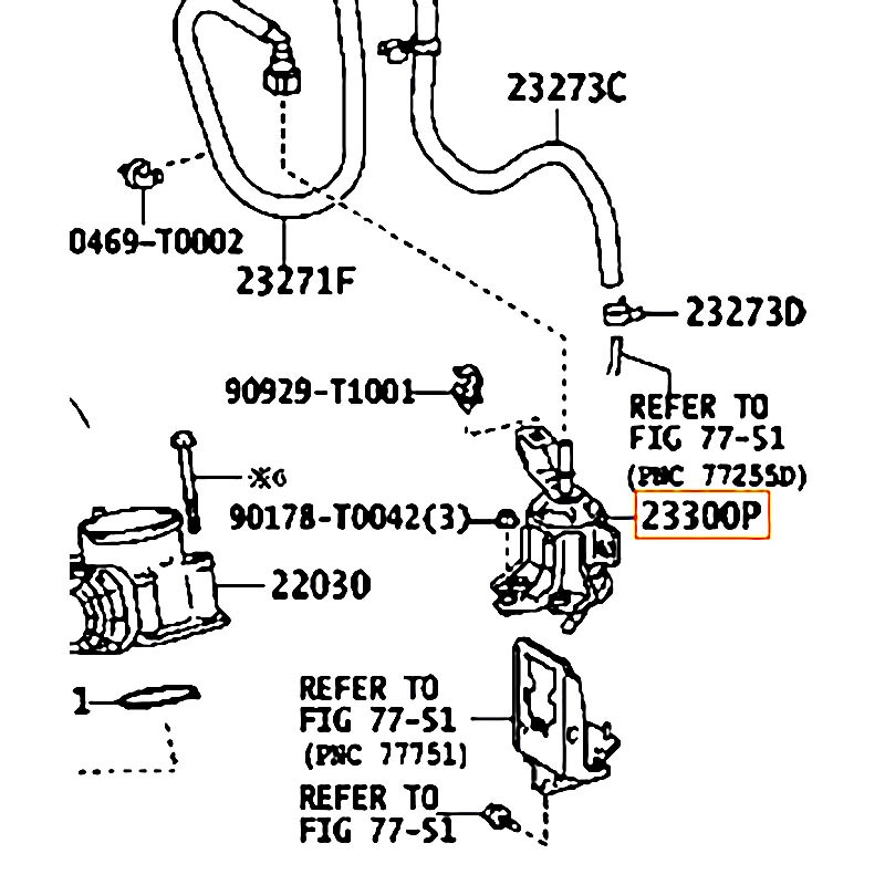 Lọc xăng Fortuner - hãng TOYOTA | 2330075140