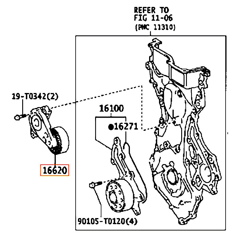 Cụm tăng tổng Wigo - hãng TOYOTA | 166200Y020