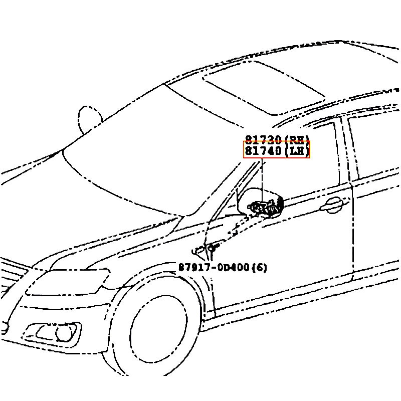 Xi nhan gương LH Vios - hãng TOYOTA | 8174006042