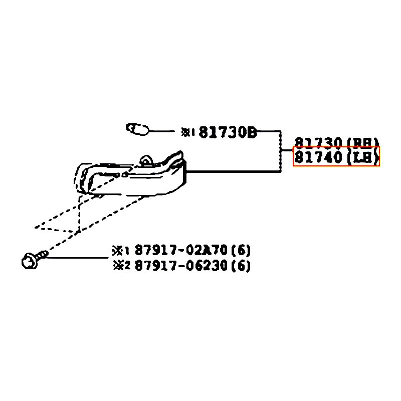 Xi nhan gương LH Corolla - hãng TOYOTA | 8174006030