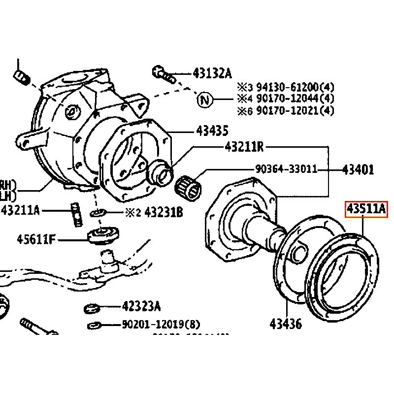 Phốt Land cruiser - hãng TOYOTA | 9031393003