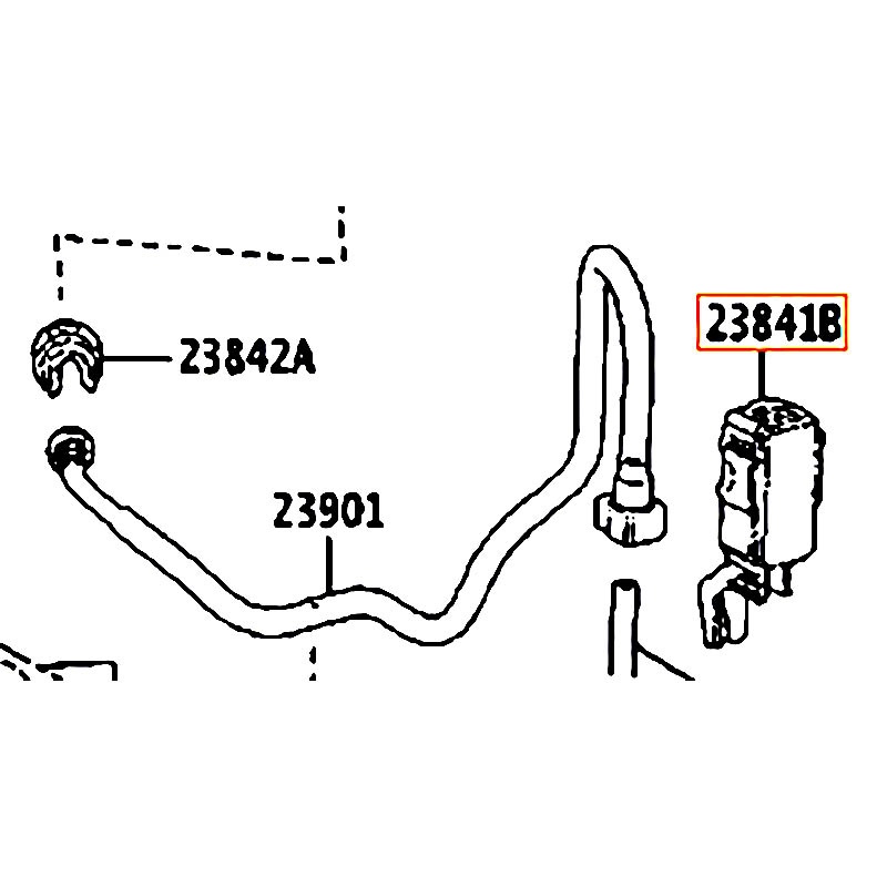 Van điều áp xăng Highlander - hãng TOYOTA | 2384131070