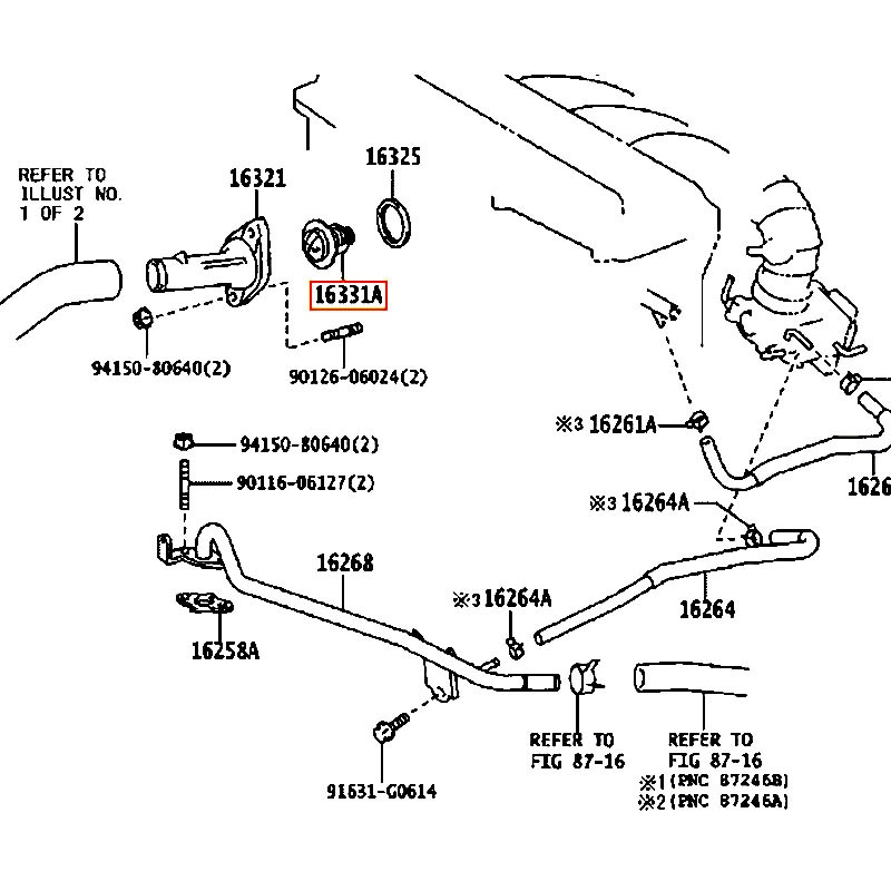 Van hằng nhiệt Wish - hãng TOYOTA | 90916C3001